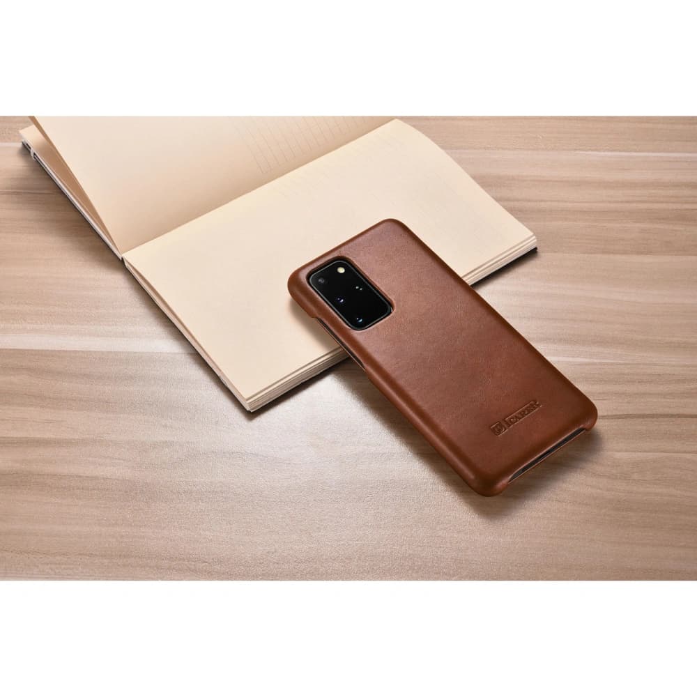 Etui iCarer Curved Edge Vintage Folio Samsung Galaxy S20+ Plus barna - 11