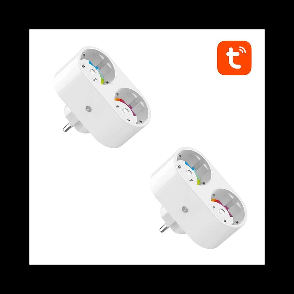 Kettős intelligens WiFi aljzat Gosund SP211 3500W Tuya [2 PACK] - 1