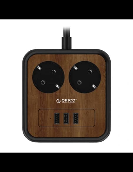 Napájecí lišta se 2 AC zásuvkami, 3x USB, Orico, 1.4m, 2500W