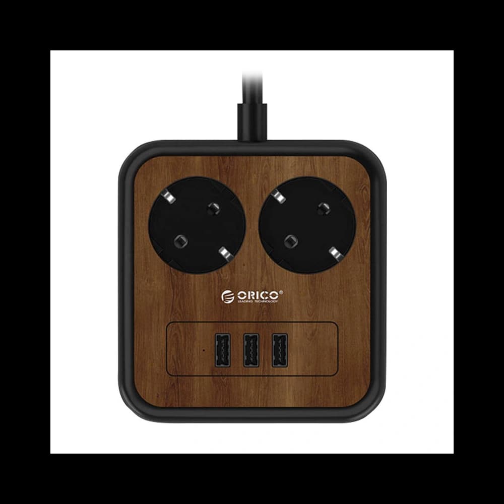 Orico Power Strip 2x AC, 3x USB, 1.4m, 2500W - 1