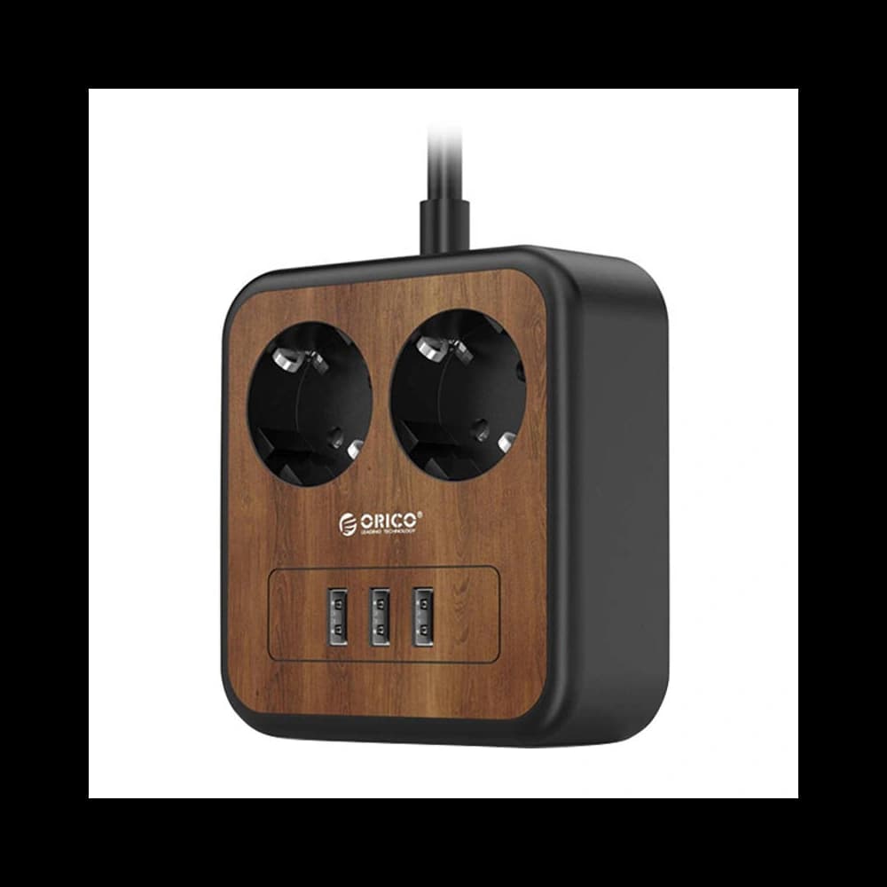 Orico Power Strip 2x AC, 3x USB, 1.4m, 2500W - 2