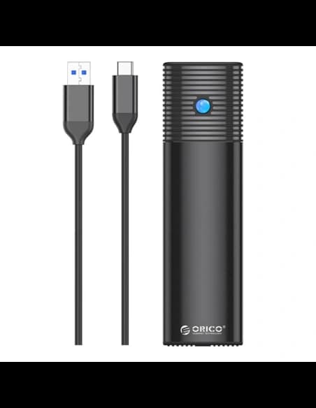 Obal disku M.2 SATA, Orico PWM2-BK-EP, USB-C, 5Gbps (černá)