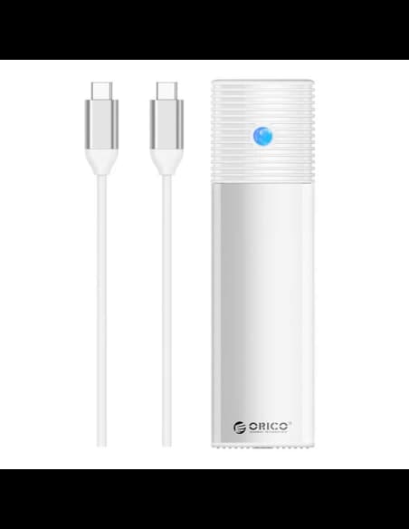 Obal pro externí disk M.2 NVMe, Orico PWM2-G2-WH-EP, USB-C, 10Gbps (stříbrný)