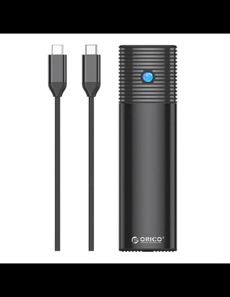 Obal disku M.2 SATA/NVMe, Orico PWDM2-G2-BK-EP, USB-C, 10Gbps (černý)