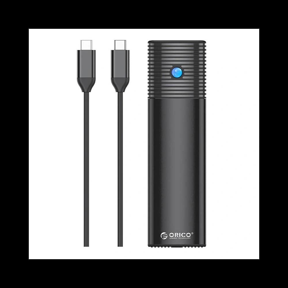 Obal disku M.2 SATA/NVMe, Orico PWDM2-G2-BK-EP, USB-C, 10Gbps (černý) - 1