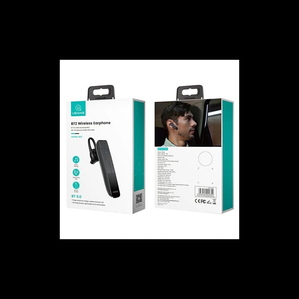 Bluetooth-Headset USAMS 5.0 BT2 schwarz BHUBT201 (USAMS-BT2) - 9