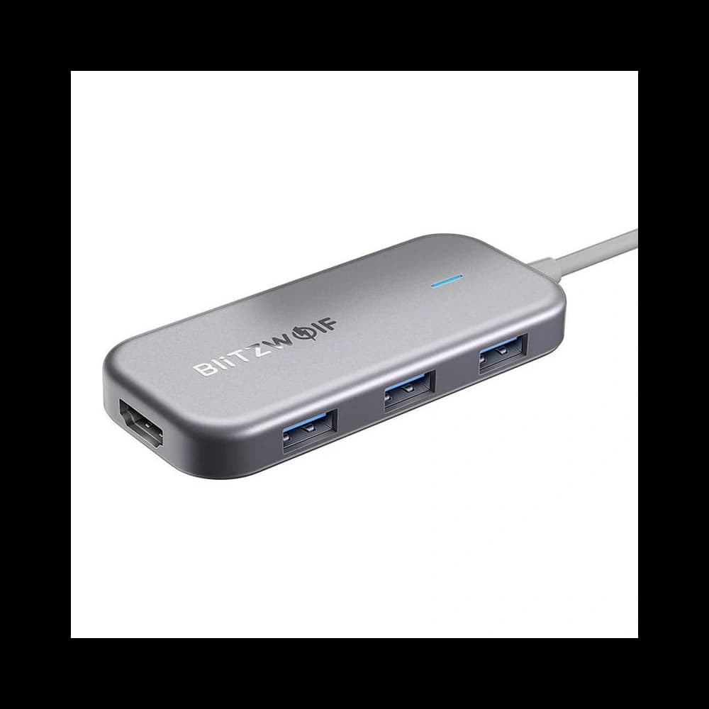 Adaptér 7v1 HUB Blitzwolf BW-TH5 USB-C 1x HDMI, 3x USB 3.0, 1x USB-C PD, 1x SD, 1x Micro SD - 4