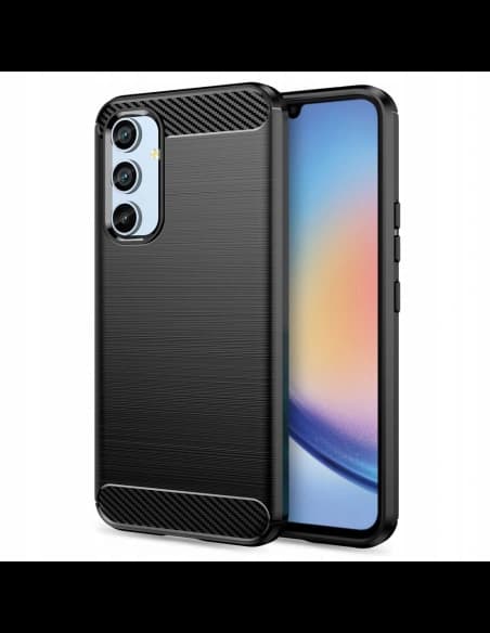 Tech-Protect Samsung Tasche TPUCarbon Galaxy A34 5G Schwarz