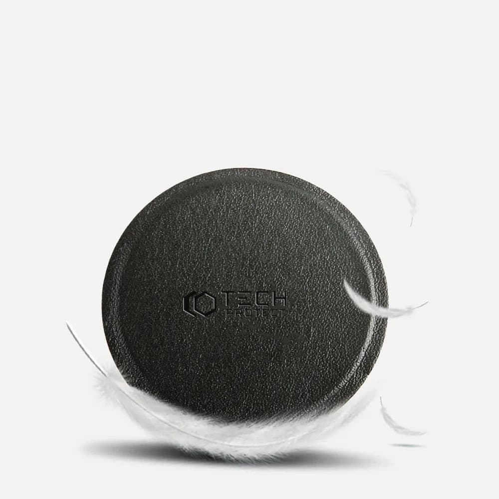 Tech-Protect Metallplatten für magnetische Autohalterungen Metallplatte magnetische Autohalterung Silber und Schwarz [2 PACK] - 2