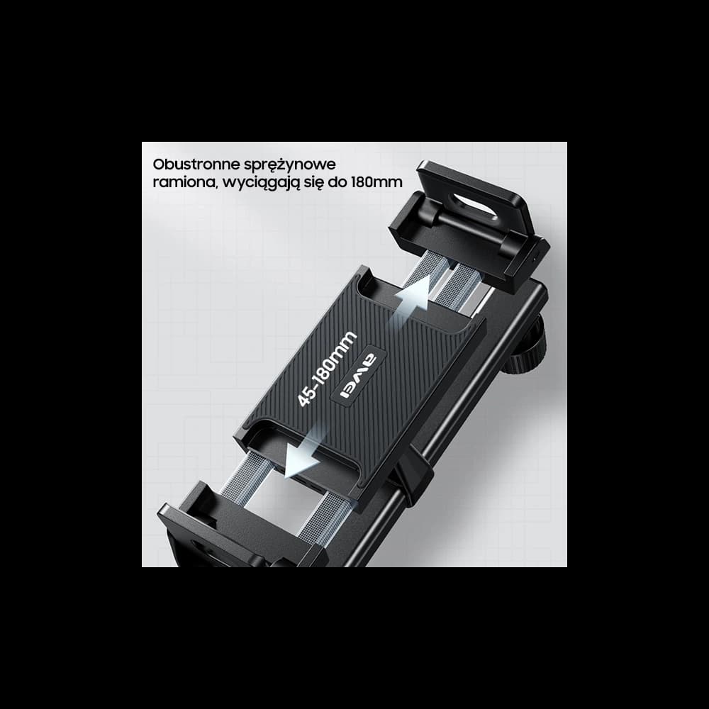 Držák na hlavovou opěrku AWEI X40 černý/black - 5