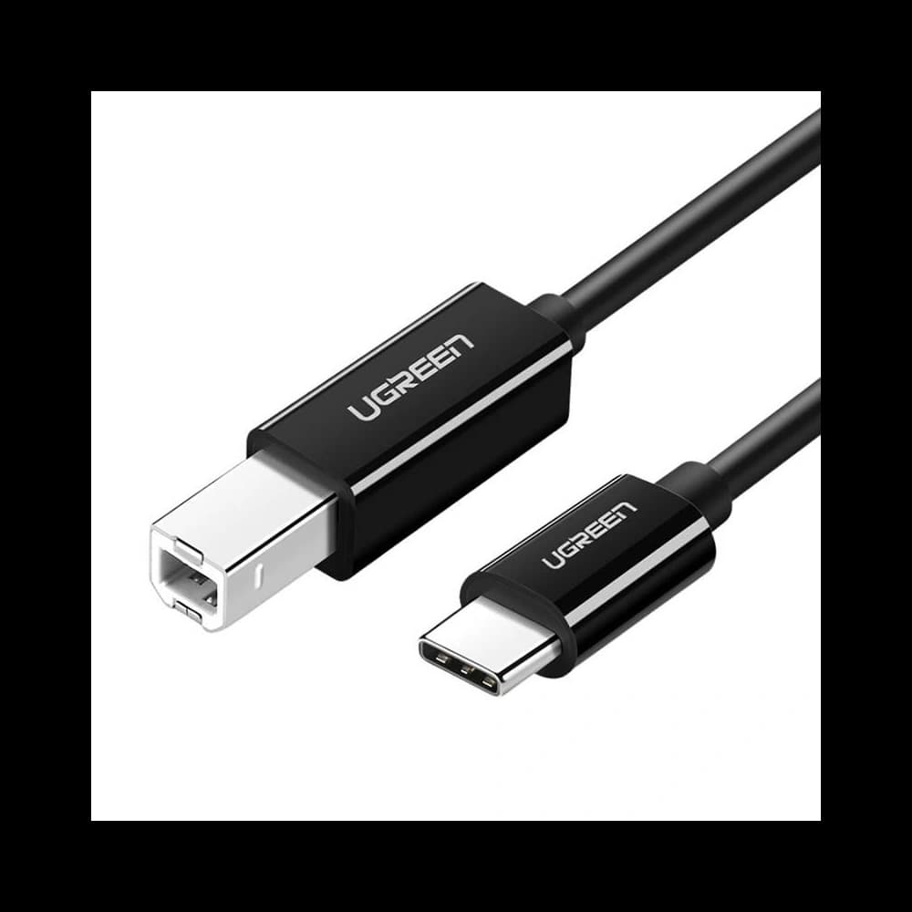 UGREEN US241 USB-C/USB-B Druckerkabel, 1m (schwarz) - 1