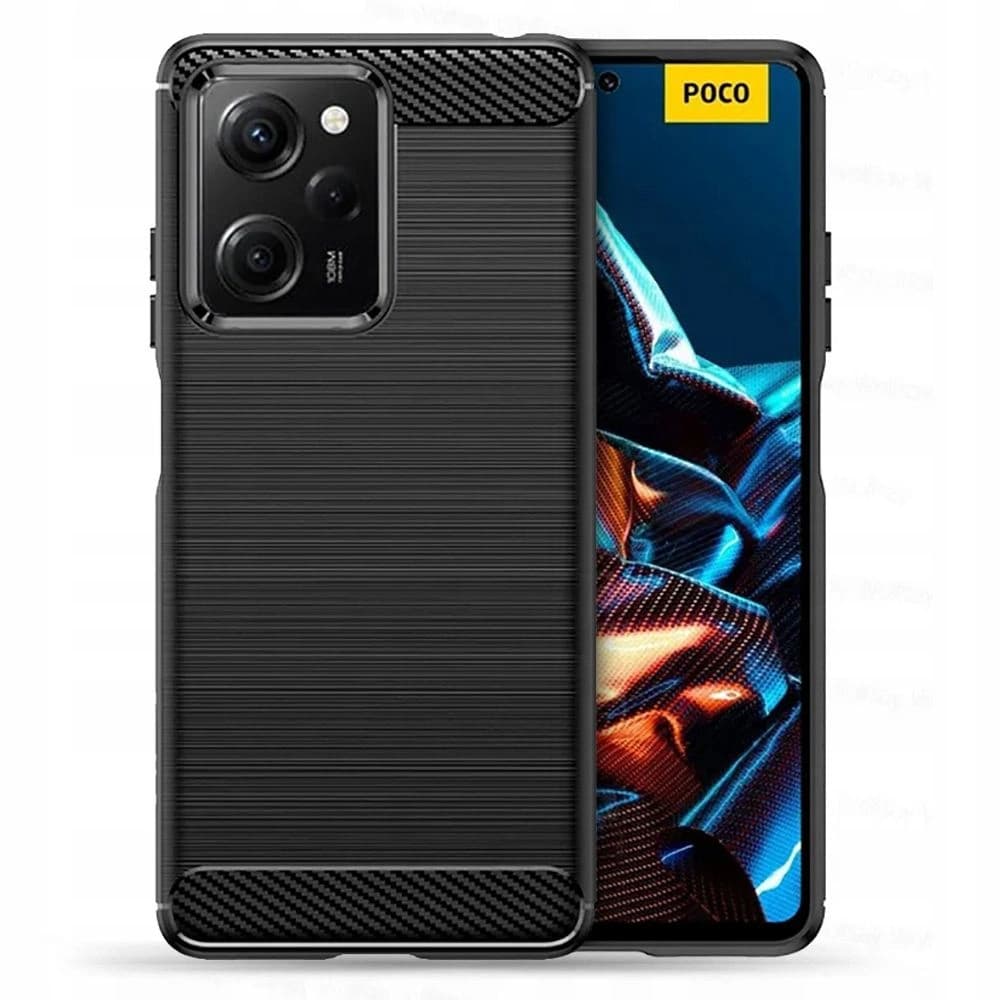 Etui Tech-Protect TPUCarbon Xiaomi Redmi Note 12 Pro/POCO X5 Pro 5G Černá