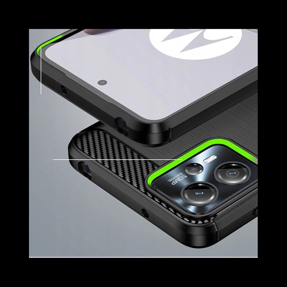 Etui Tech-Protect TPUCarbon Motorola Moto G13/G23 černé - 4