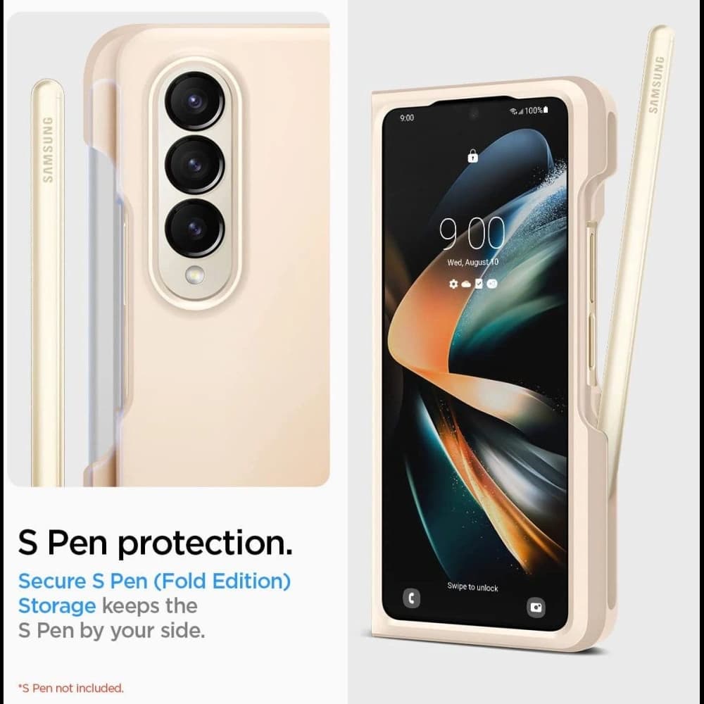Spigen Thin Fit Pen Samsung Galaxy Z Fold 4 Pearled Ivory - 8
