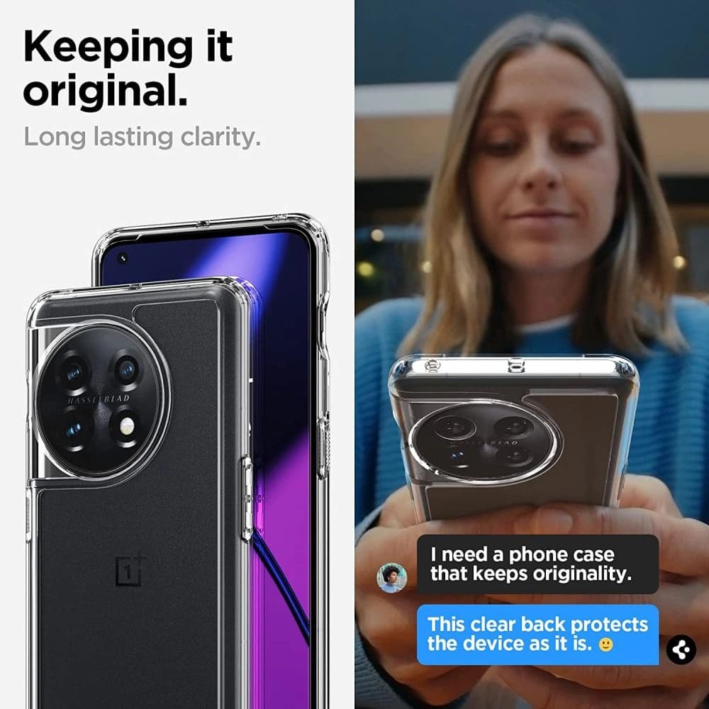 Case Spigen Ultra Hybrid OnePlus 11 5G Crystal Clear - 11