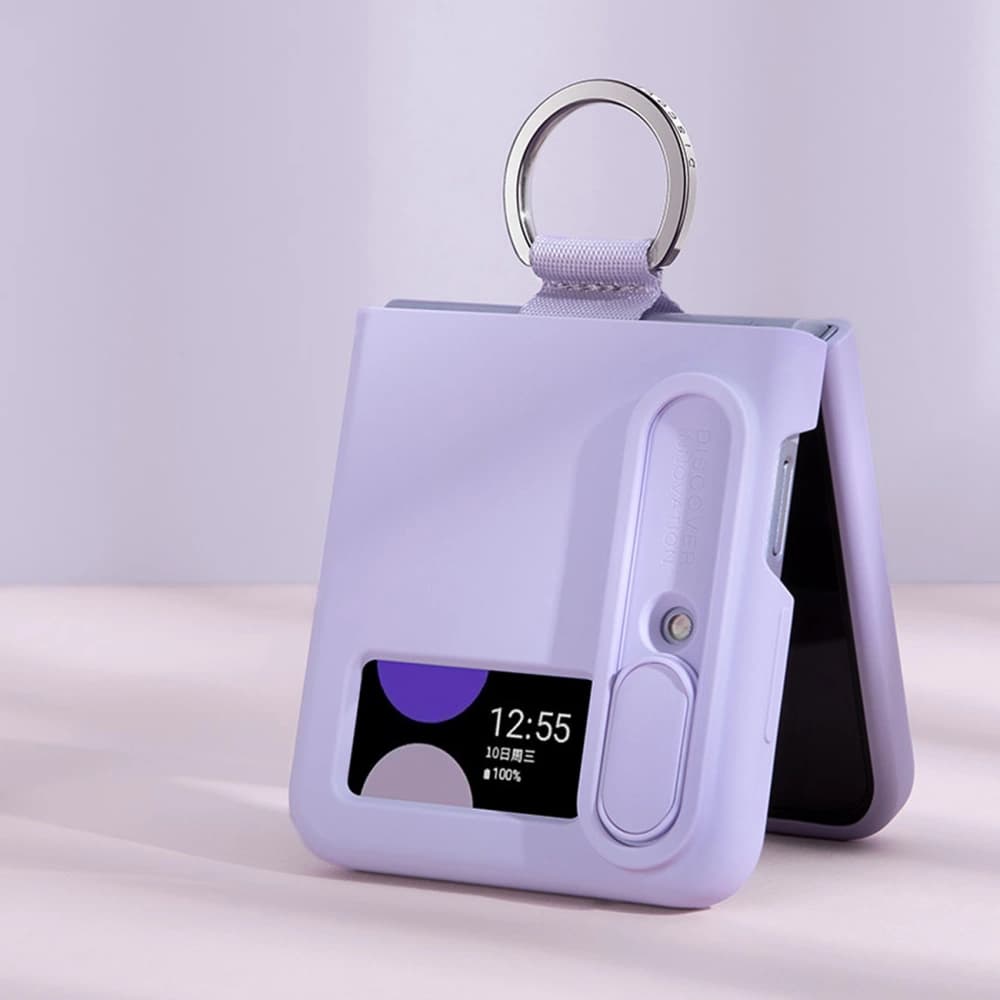 Etui Nillkin CamShield Silky Silicone Samsung Galaxy Z Flip 4 fialové - 8