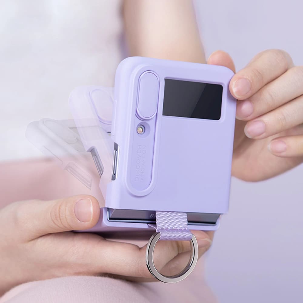 Etui Nillkin CamShield Silky Silicone Samsung Galaxy Z Flip 4 zelené - 10