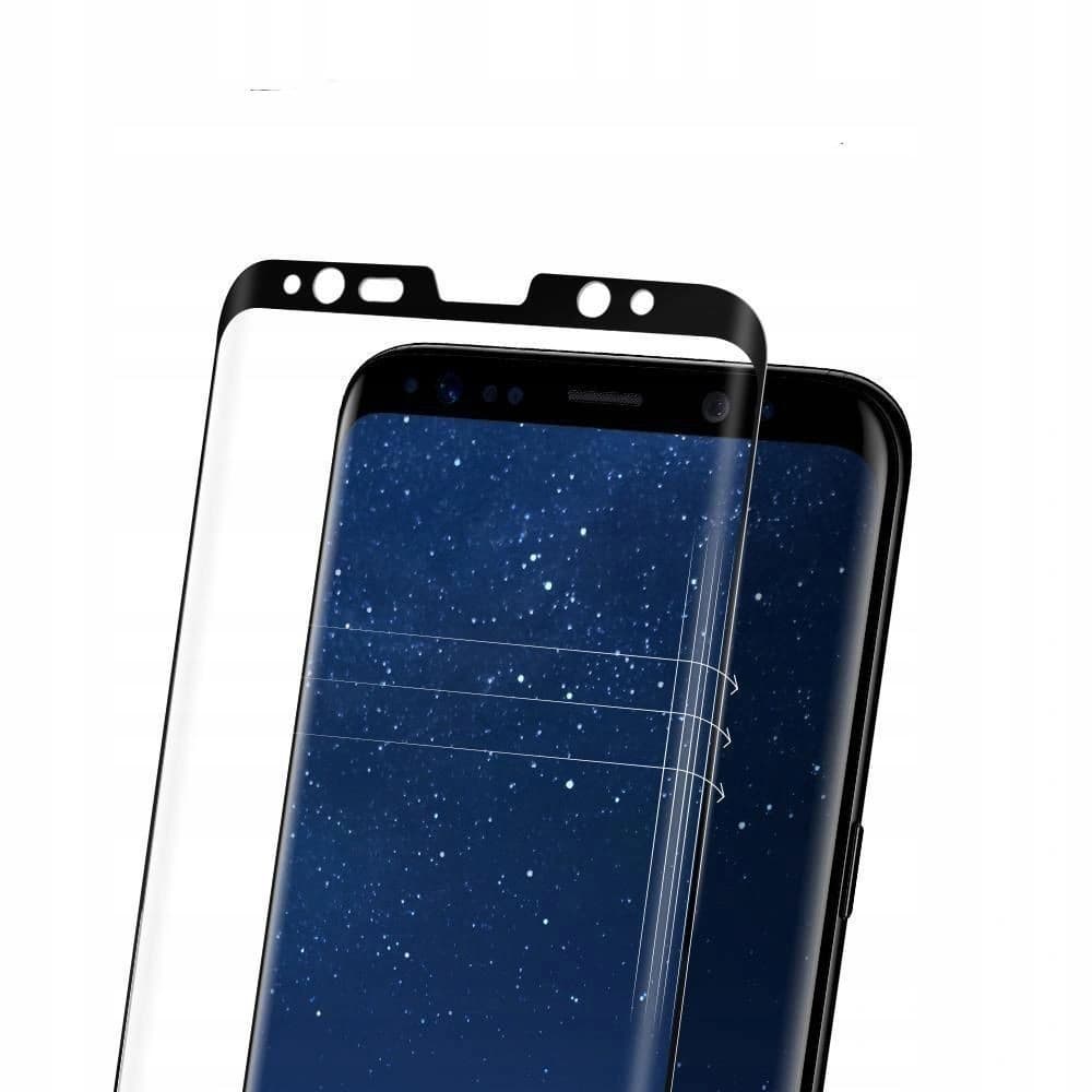 Gehärtetes Glas Spigen GLAS.tR Case Friendly Galaxy S9+ Plus Schwarz - 5