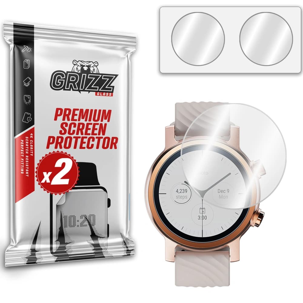 GrizzGlass Hybridglas HybridGlass für Motorola Moto Watch 150 - 1
