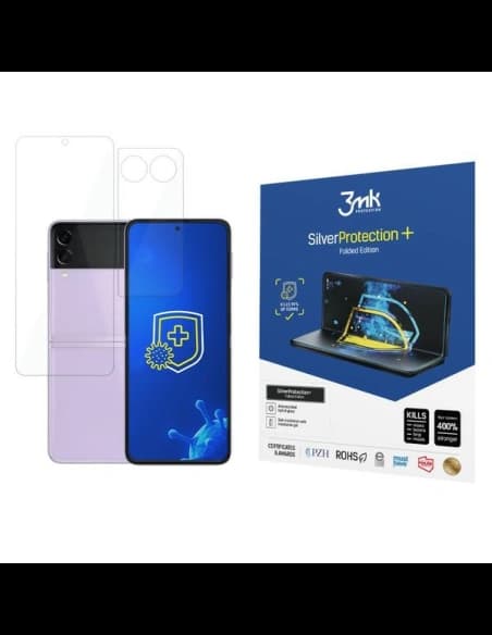 [OUTLET] 3MK Samsung Antimikrobielle Schutzfolie Silver Protect+ Folded Edition Galaxy Z Flip 3 5G