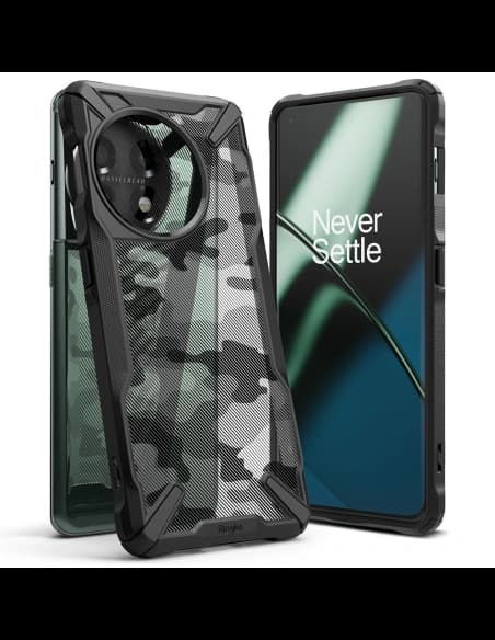 Etui Ringke Fusion-X Design OnePlus 11 5G Camo (Moro) černé