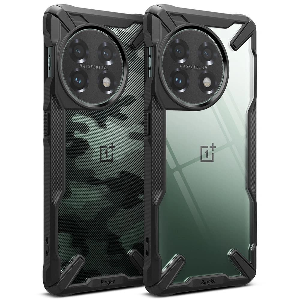 Etui Ringke Fusion-X Design OnePlus 11 5G Camo (Moro) Negru - 4