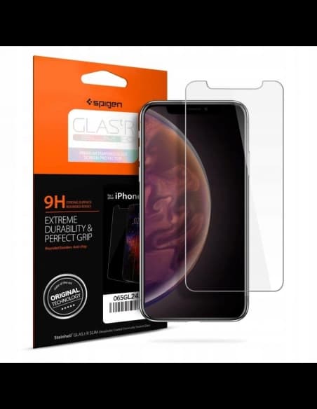 Gehärtetes Glas Spigen GLAS.tR Slim Apple iPhone XS/X