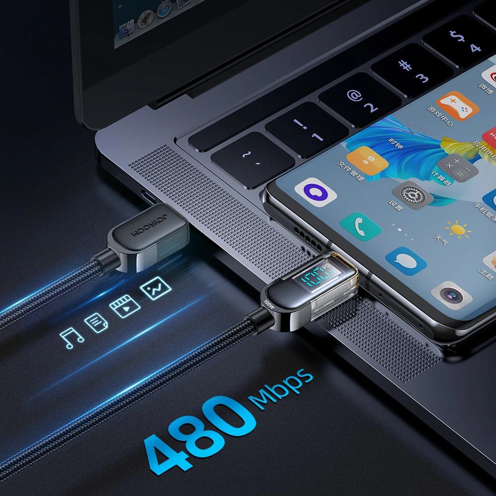 Cable Joyroom S-CC100A4 USB-C/USB-C 100W 1.2m black - 7