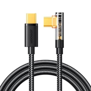 Angle cable Joyroom S-CC100A6 USB-C/USB-C 100W 1.2m black