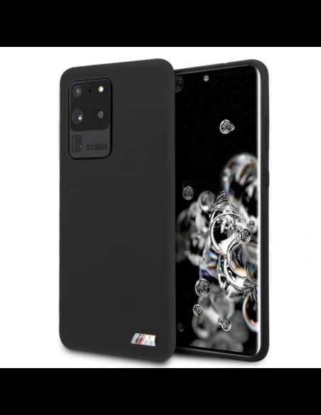 Etui BMW BMHCS69MSILBK Samsung Galaxy S20 Ultra fekete/black Silicone M Collection