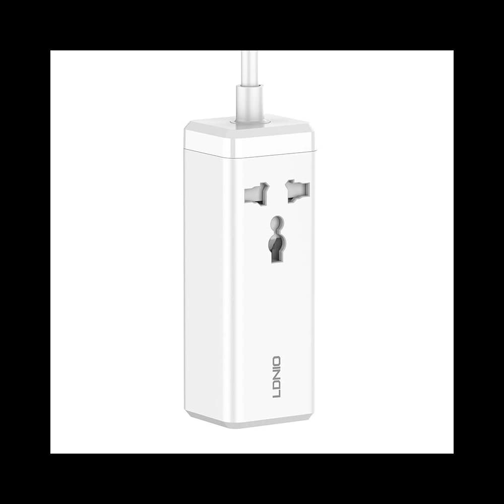 LDNIO SC1418 power strip with 1 AC outlet, 2x USB, 2x USB-C, 2500W (white) - 3