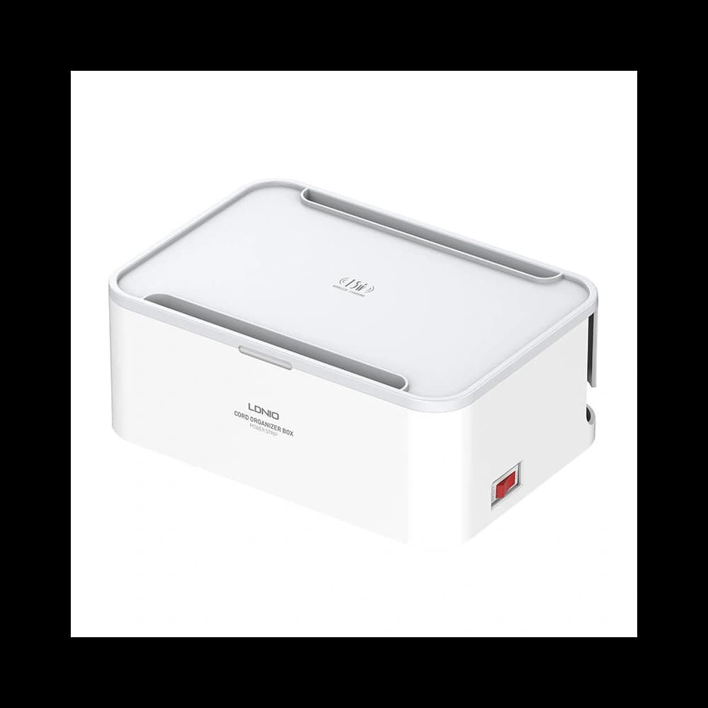 Napájecí lišta s organizérem LDNIO SN5310W, 5x AC, 3x USB (bílá) - 1