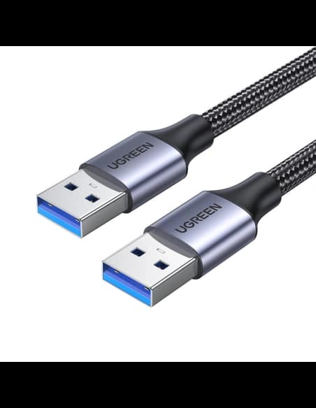 Kabel UGREEN US373 USB-A/USB-A 3.0 5Gb/s 2m šedý