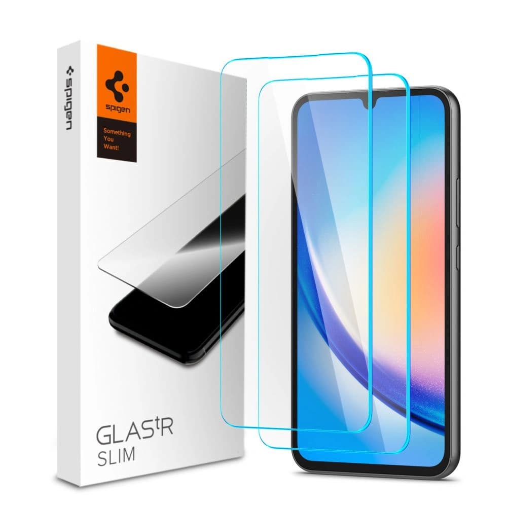 Zpevněné sklo Spigen GLAS.tR Slim Samsung Galaxy A34 5G Clear [2 PACK] - 1