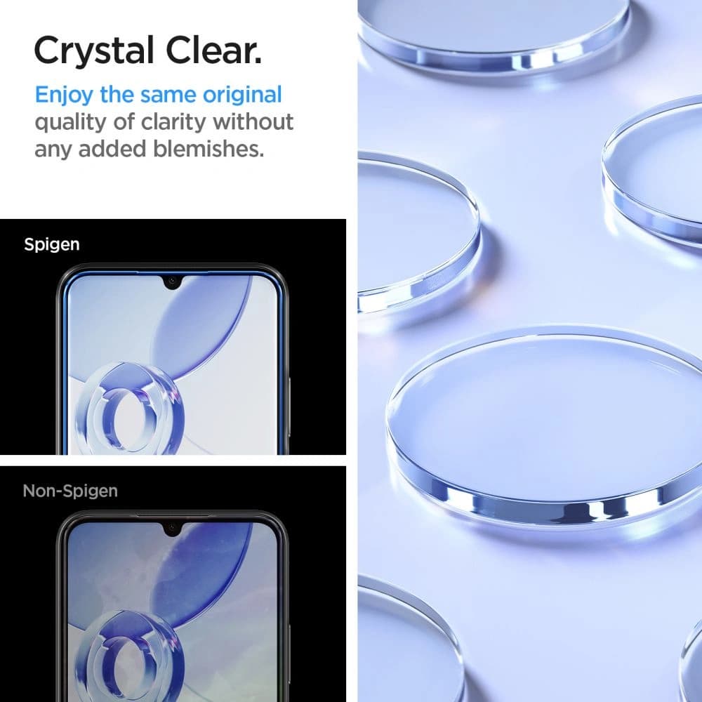 Zpevněné sklo Spigen GLAS.tR Slim Samsung Galaxy A34 5G Clear [2 PACK] - 8