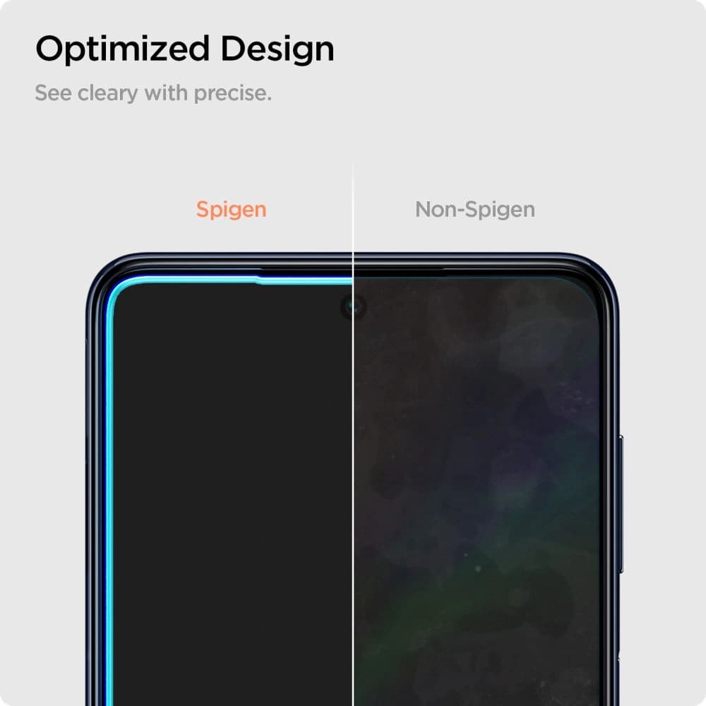 Tvrzené sklo Spigen GLAS.tR Slim Samsung Galaxy M54 5G Clear [2 PACK] - 8