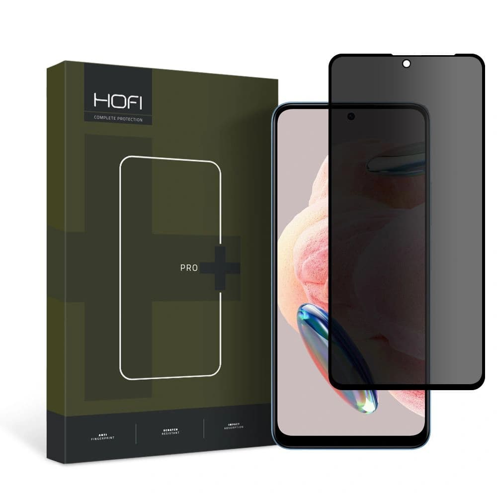 Privatizáló üveg Hofi Anti Spy Glass Pro+ Xiaomi Redmi Note 12 LTE Privacy - 1