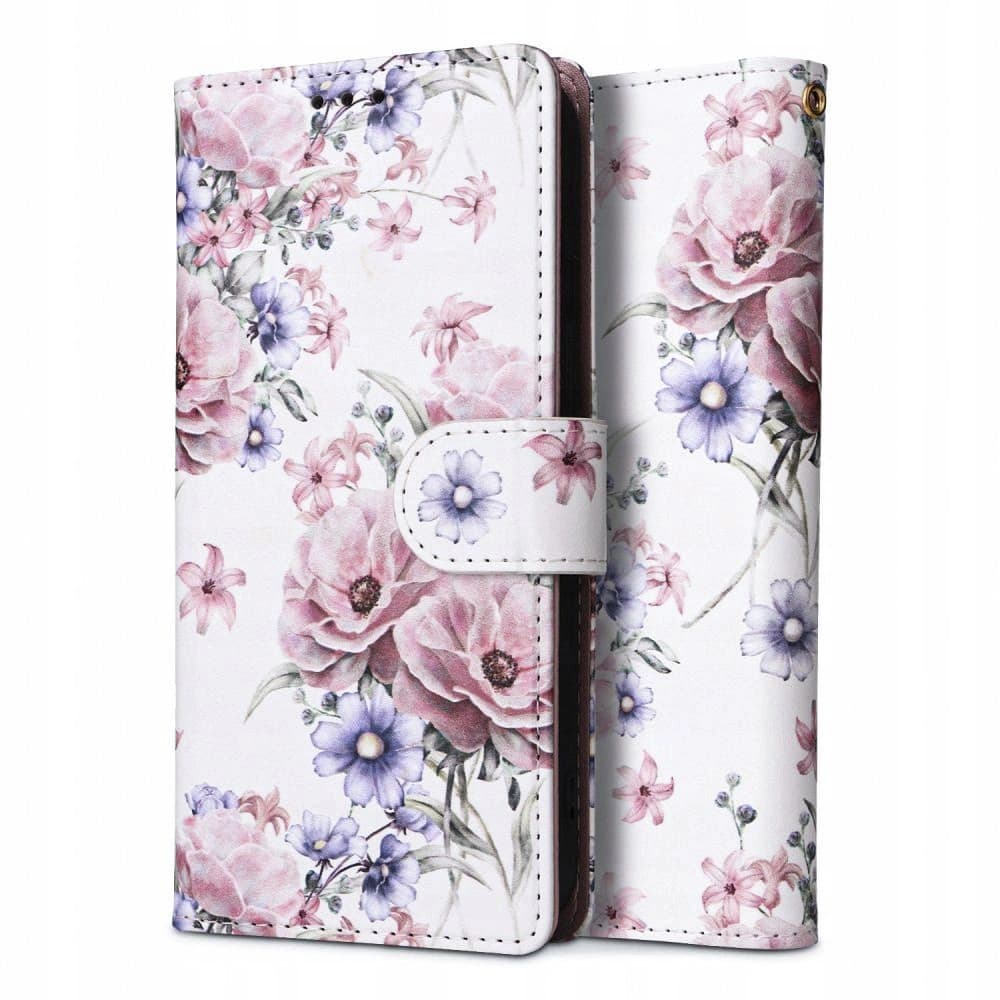 Tech-Protect Xiaomi Case Brieftasche Redmi Note 12 LTE Blossom Flower