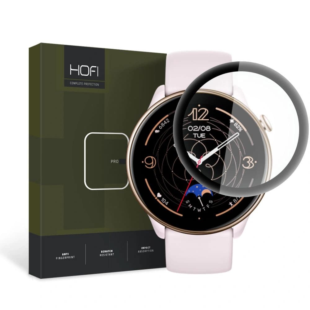 Sticlă hibridă Hofi Hybrid Pro+ Amazfit GTR Mini Black - 1
