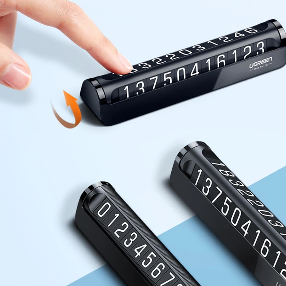 UGREEN LP178 car telephone number plate Black - 3