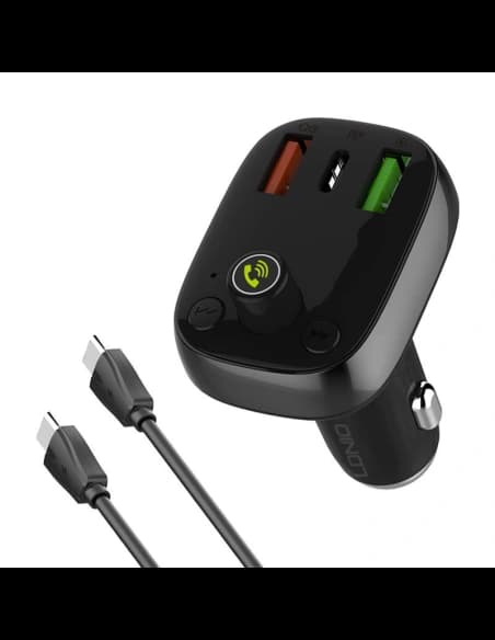 FM adó LDNIO C704Q Bluetooth 2xUSB-A, USB-C + USB-C/USB-C kábel