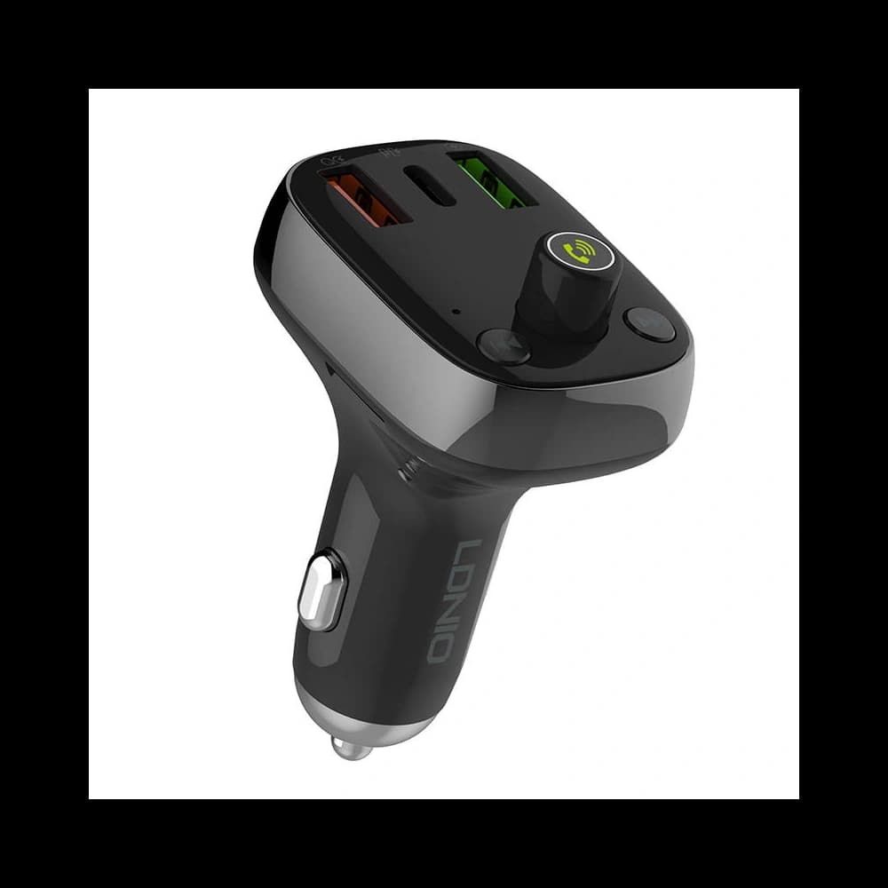 Transmițător FM LDNIO C704Q Bluetooth 2xUSB-A, USB-C + cablu USB-C - 2