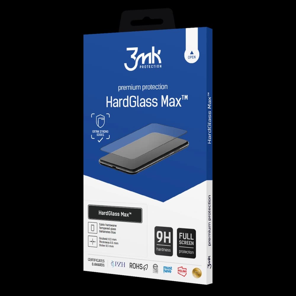 3MK Xiaomi Gehärtetes Glas HardGlass Max Redmi 10 5G Schwarz schwarz - 1