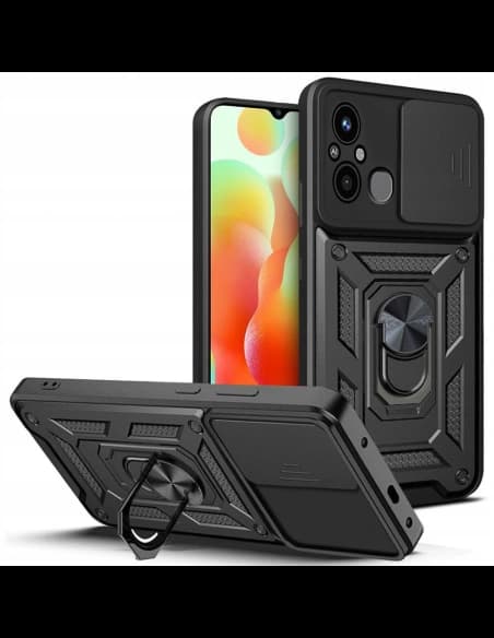 Tech-Protect Xiaomi Tasche CamShield Pro Redmi 12c Schwarz