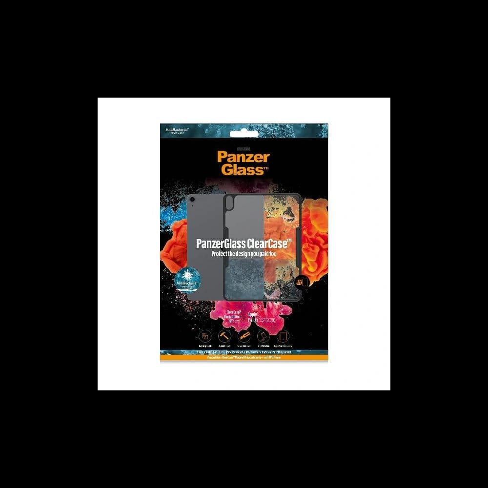 PanzerGlass ClearCase Apple iPad Air 10.9 2020 (4 gen) anttibacterial black - 2