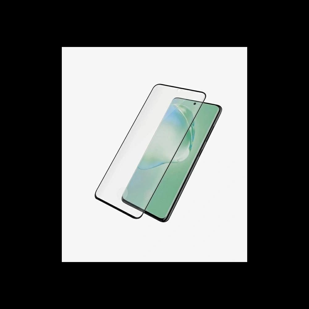 Edzett üveg PanzerGlass Curved Super+ Samsung Galaxy S20+ Plus Case Friendly Ujjlenyomat fekete/black - 2