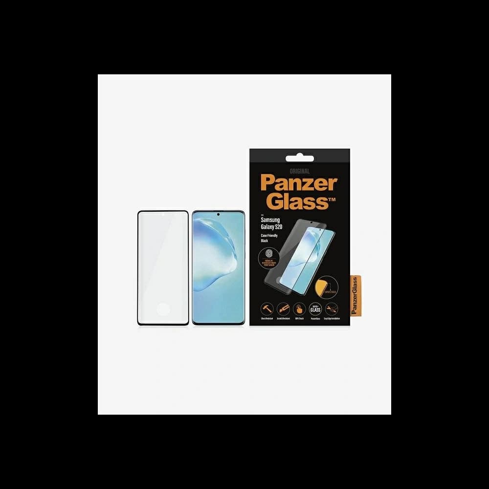 PanzerGlass Curved Super+ Samsung Galaxy S20 Case Friendly Finger Print black - 1