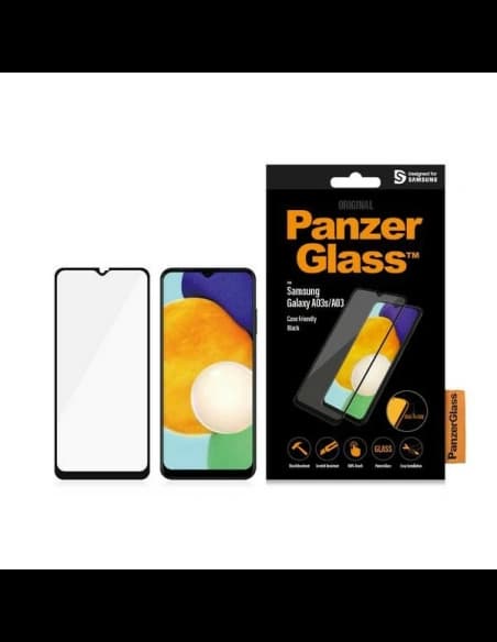 Tvrzené sklo PanzerGlass E2E Regular Samsung Galaxy A03 Case Friendly černé/black 7280
