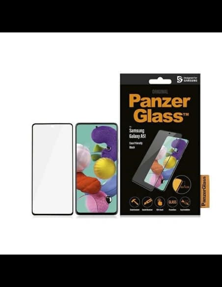 Tvrzené sklo PanzerGlass E2E Regular Samsung Galaxy A51 Case Friendly černý/black