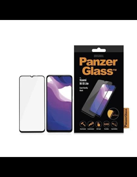 Tvrzené sklo PanzerGlass E2E Regular Xiaomi Mi 10 Lite Case Friendly černé/black